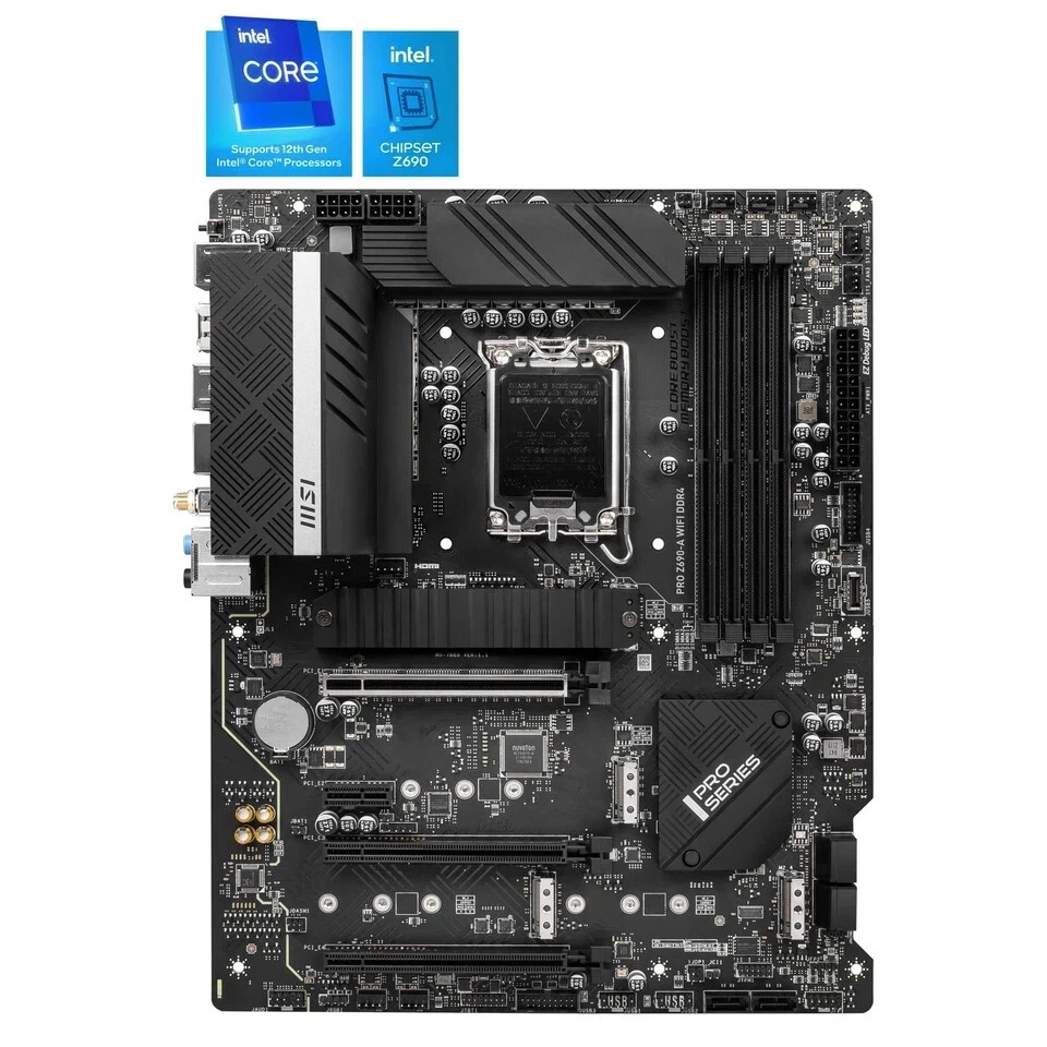 MSI PRO Z690-A WIFI DDR4 LGA 1700 Intel ATX Motherboard PCIE 5.0 WiFi 6E