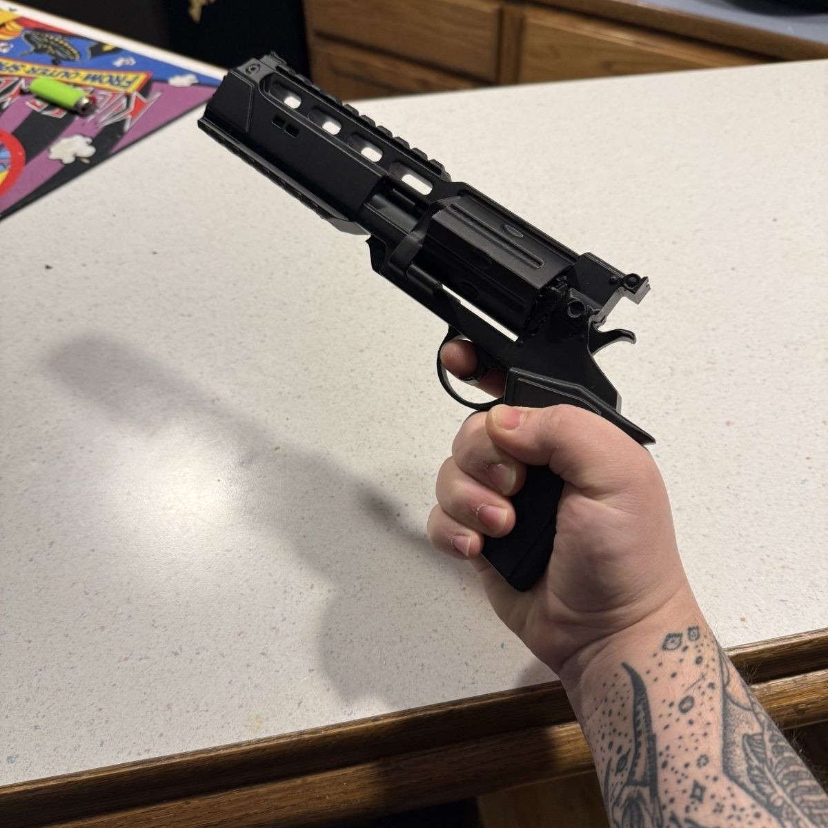 Hand Cannon Replica Prop Toy for Cosplay Resident Evil 9:Requiem