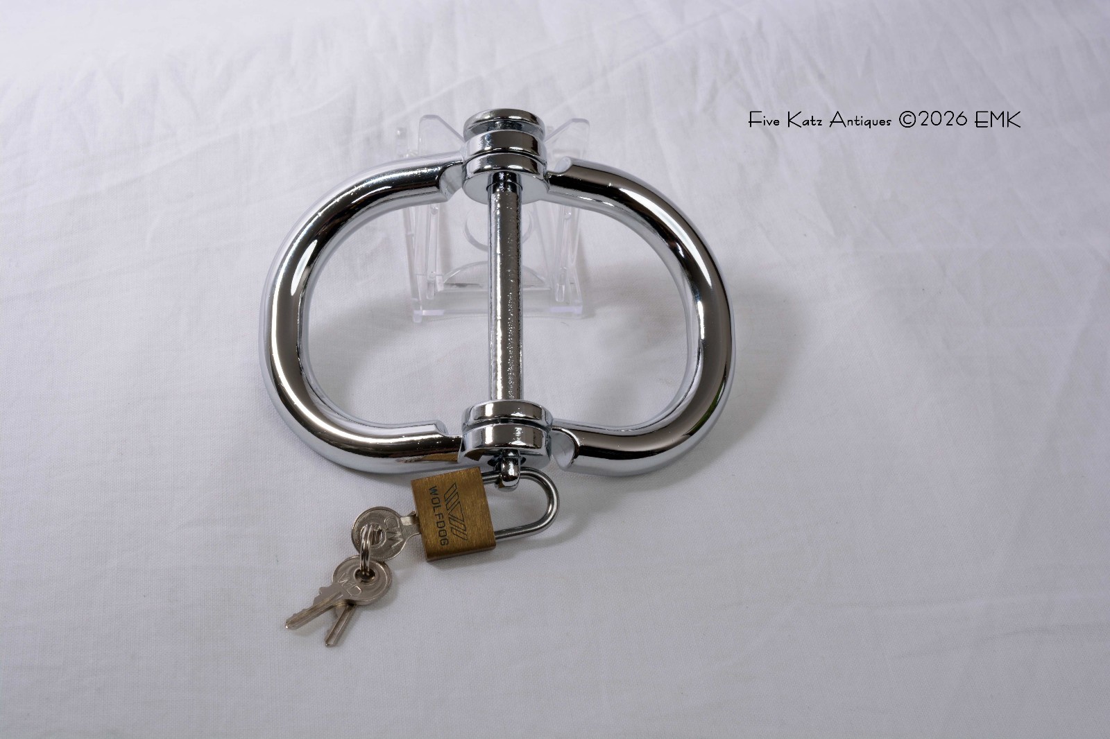 Folding Handcuffs/Wrist Restraints W/ Pin - Role Play - Bondage - New Old Stock