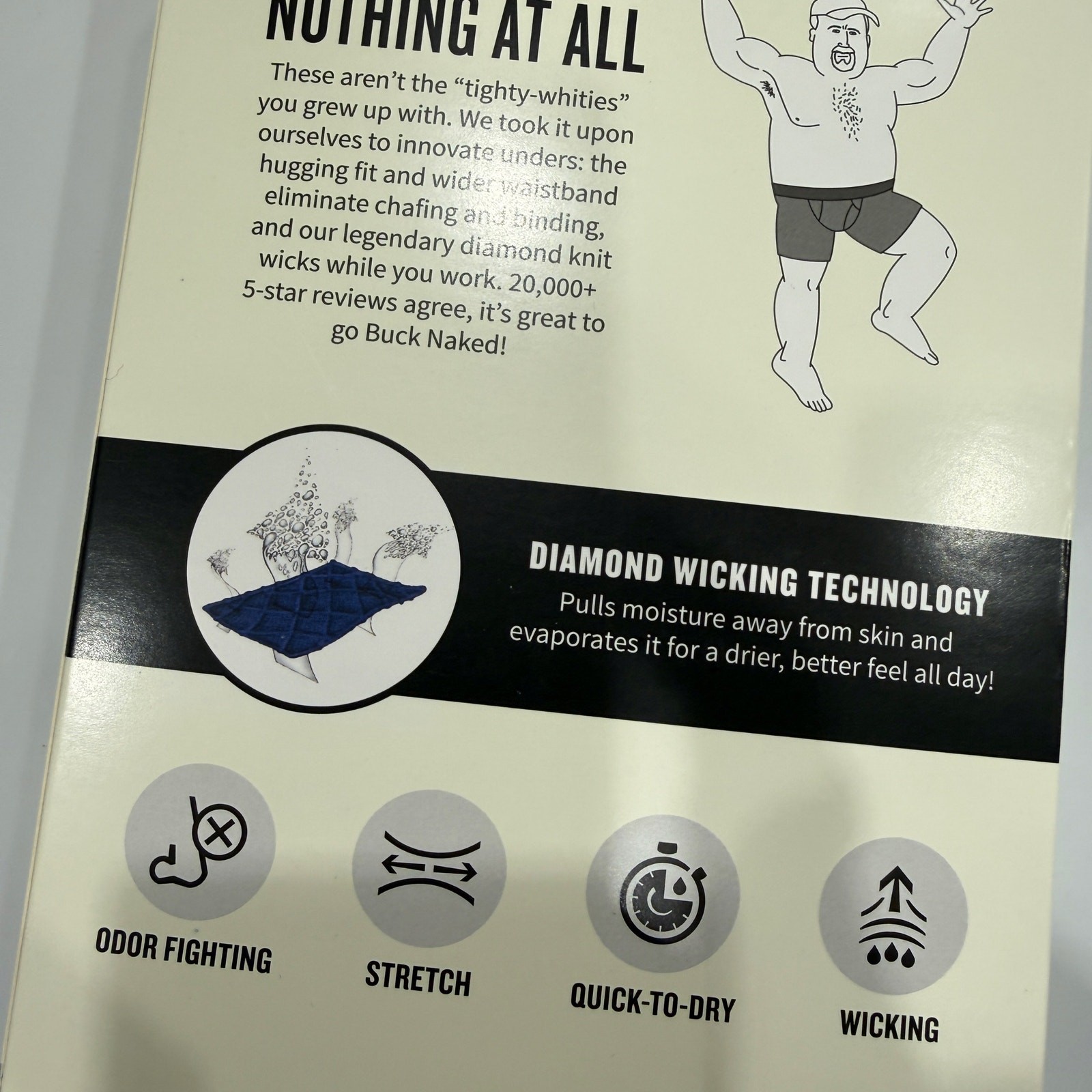 Duluth Trading Co Buck Naked Underwear Boxer Briefs Pack of 3 NEW Size XL