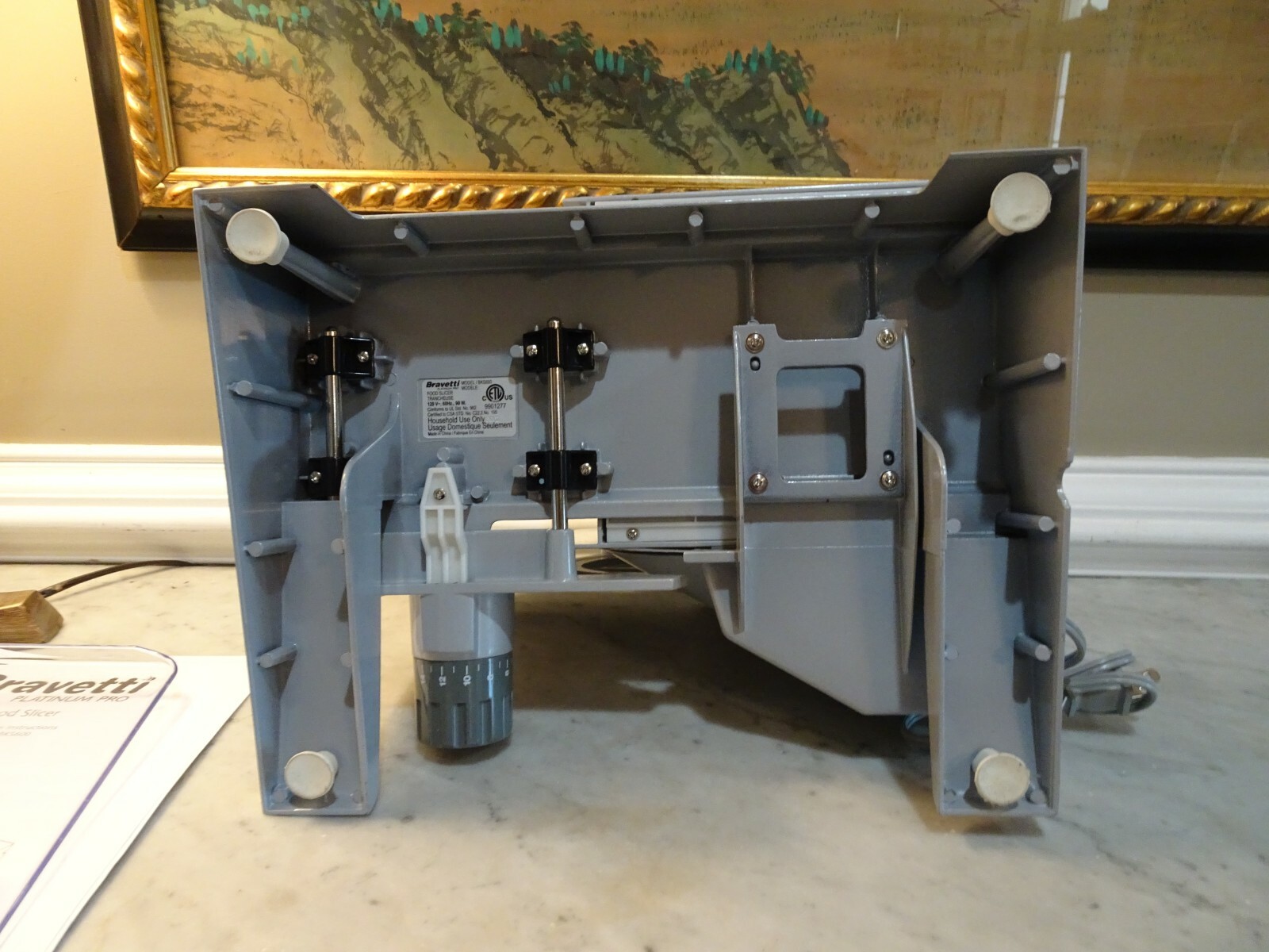 Bravetti Food/Meat Slicer Model BKS600 Meat Slicer Electric w Instruction Manual