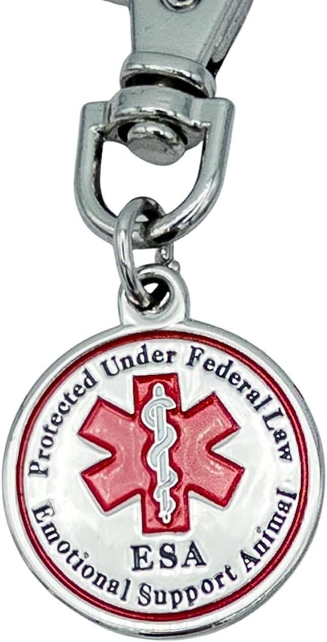 ESA Dog Tag Pack of 2 Accessories Emotional Support Animal for Small Dogs IDs