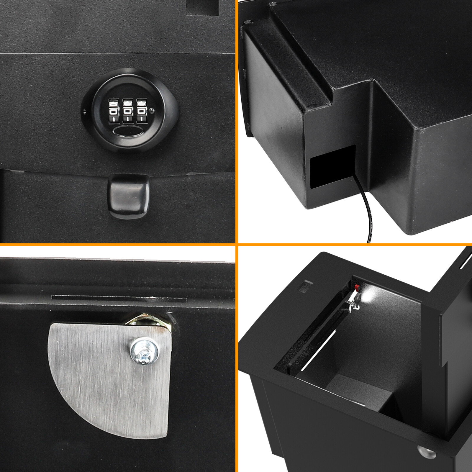 Center Console Safe Vault Storage Box For 2010-24 Toyota 4Runner For 00016-86184