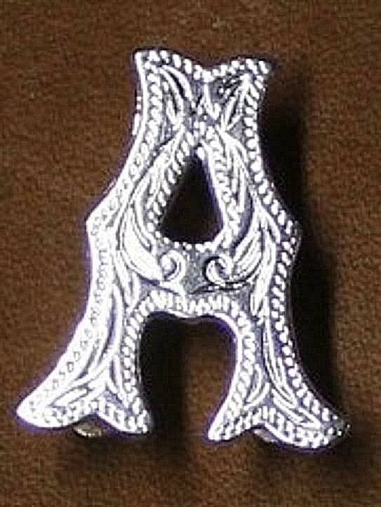 TANDY LEATHER - 3/4" ALPHABET CONCHOS - SILVER