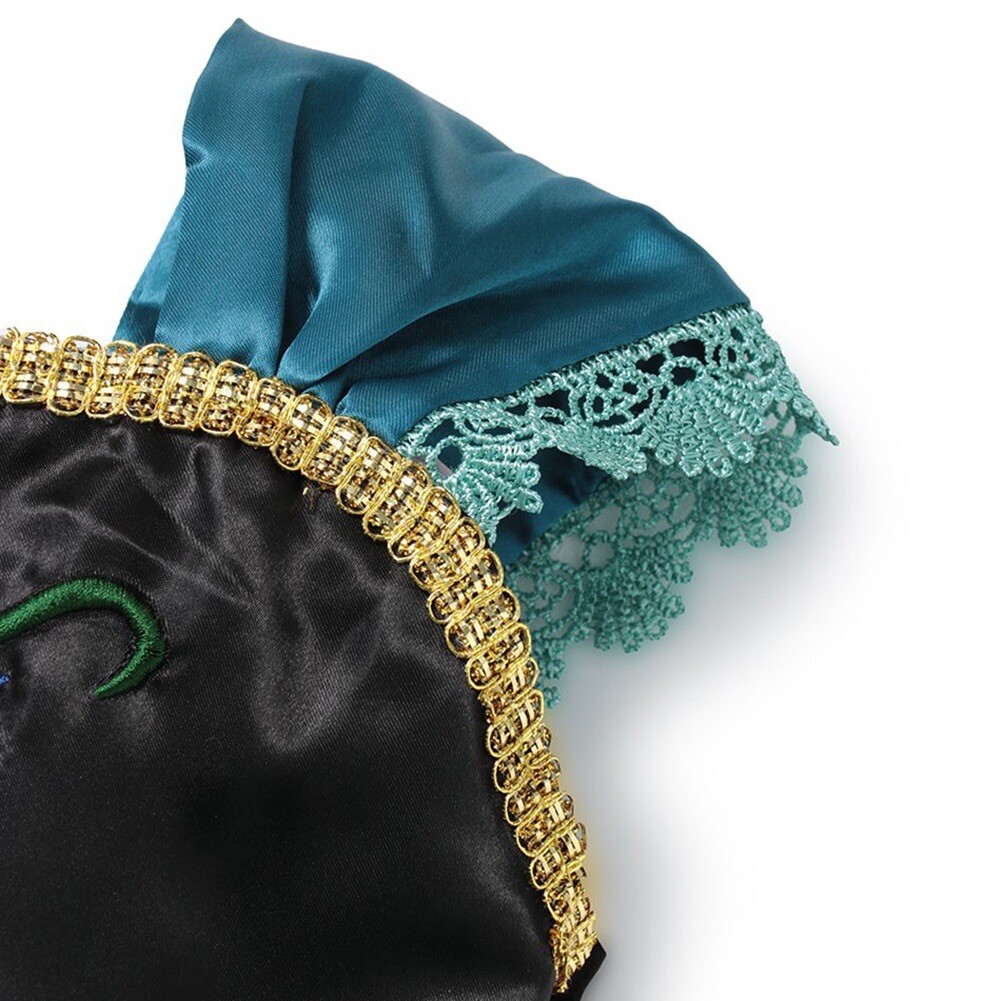 Anna Frozen Princess Green Dress Up Set Girls Costume Fast Shipping