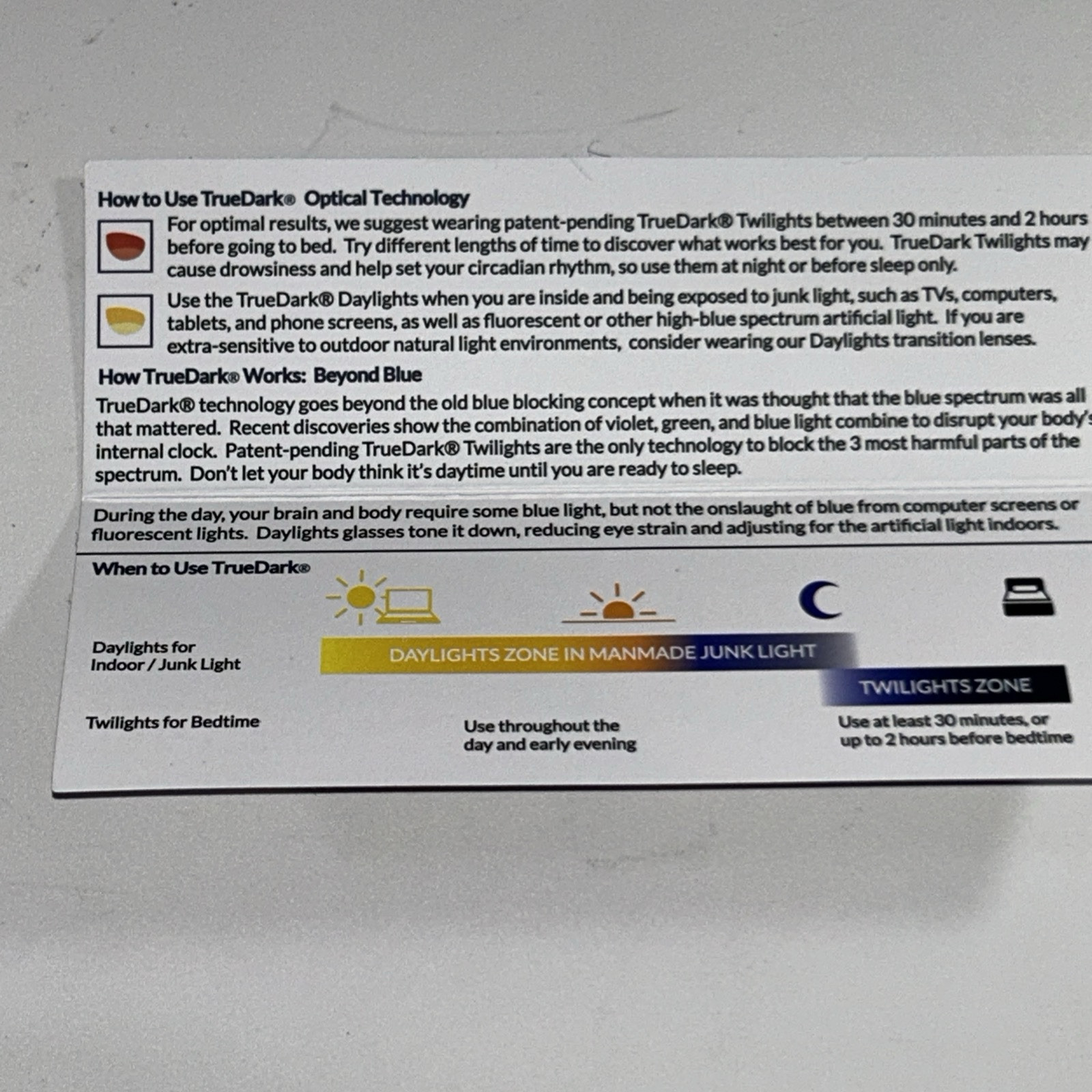 TrueDark Daylights™ Dark Tortoiseshell Vista Glasses UV Blue Light Blocking NEW!