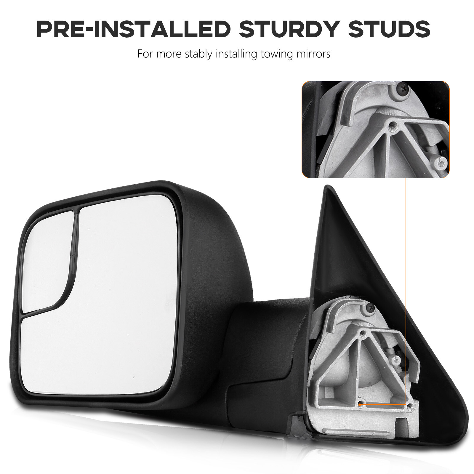 Left+Right 1994-2001 Dodge RAM 1500 94-02 2500/3500 Flip Up Manual Tow Mirrors
