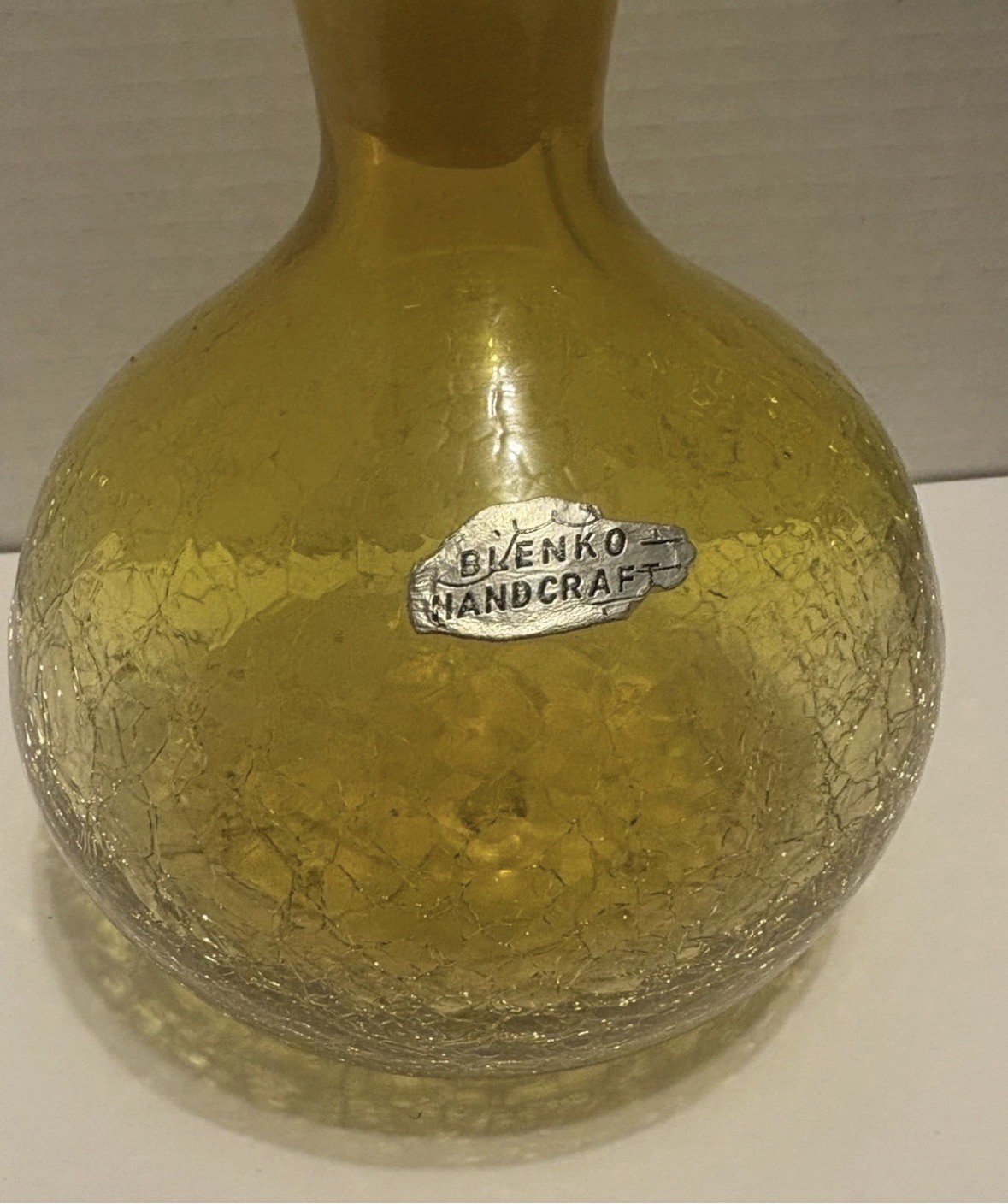 blenko decanter Yellow