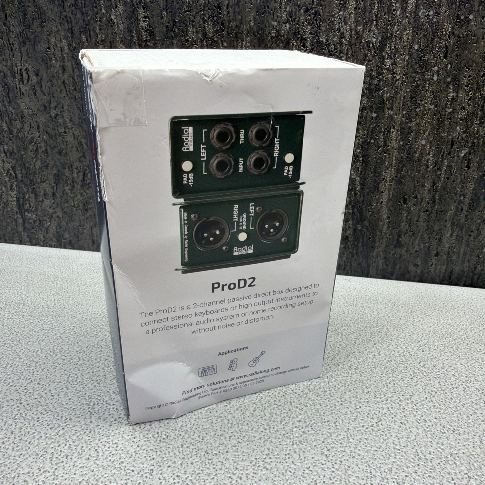 RADIAL PROD2 STEREO PASSIVE DIRECT BOX ( NEW OTHER )