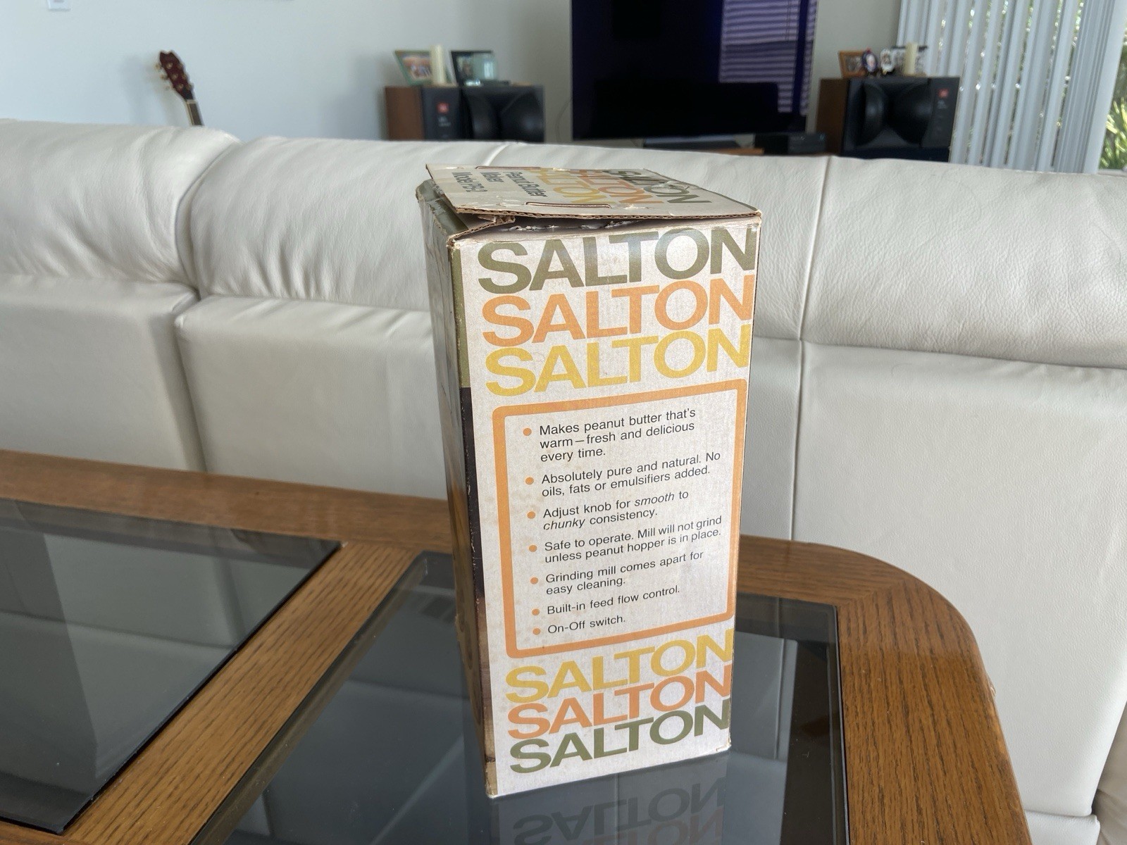 Salton Peanut Butter Maker 1970's Nostalgic Vintage Kitchen Model PB-2 Yellow