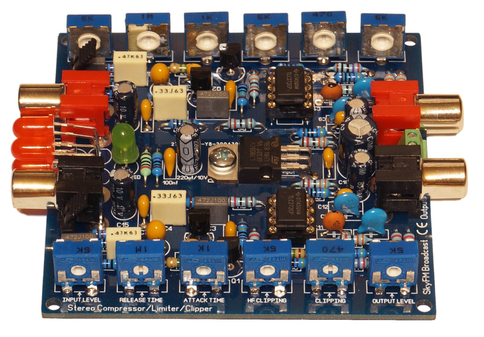 Stereo Compressor Limiter Clipper For FM Transmitter Broadcast