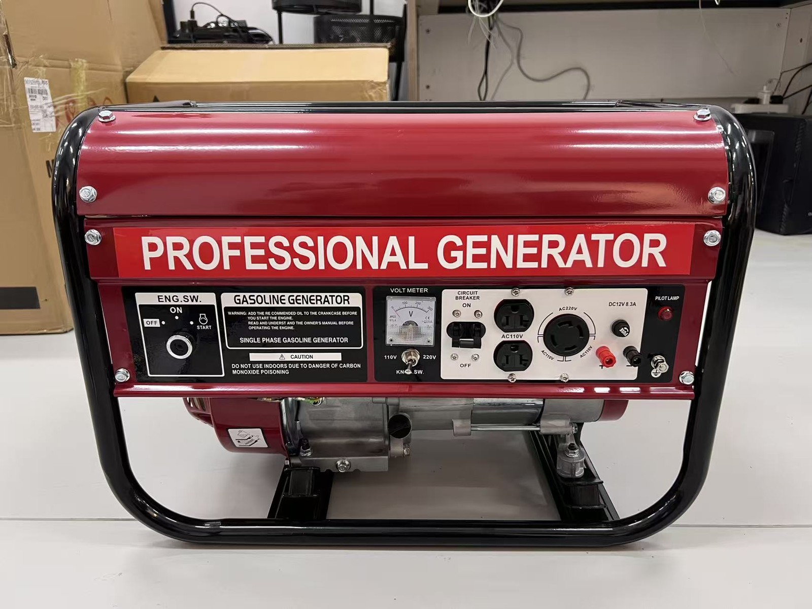5000W Portable Generator Gas Powered 4 Stroke for Home Backup Construction