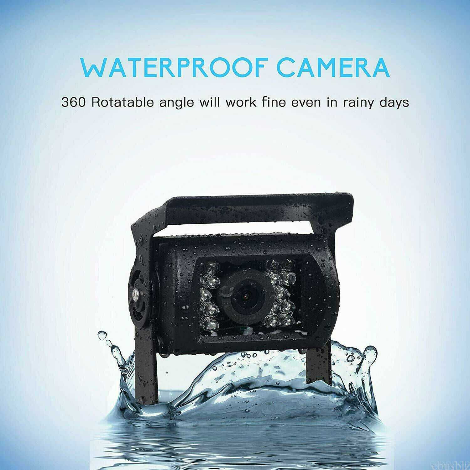 4Pin Rear View Backup Camera For Bus Truck Van RV CCD IR Night Vision Waterproof