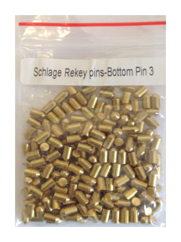 200 Pieces Schlage Rekey Bottom Pins #3 Locksmith Rekeying Pin Key Kits