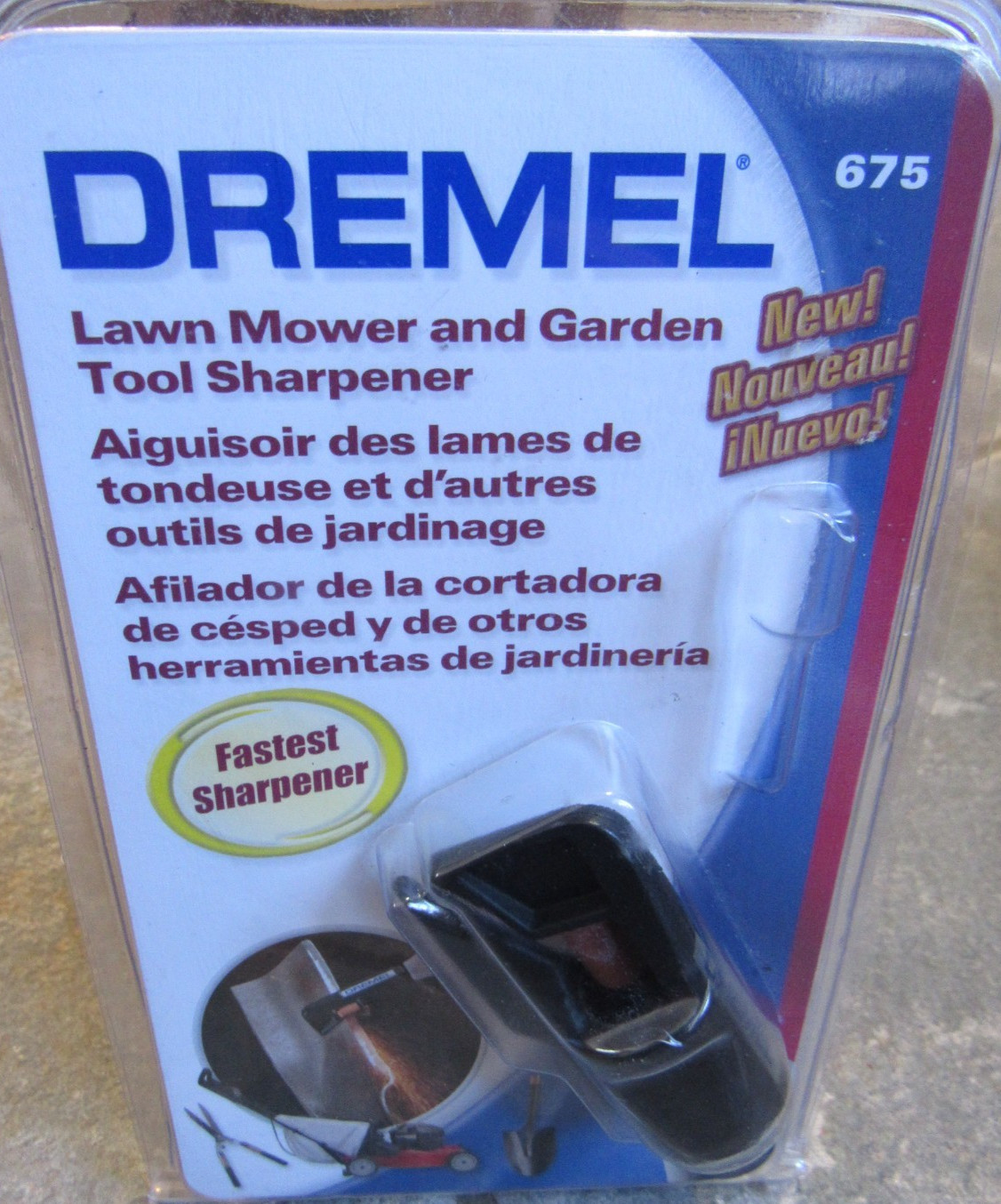 Dremel Lawn Mower & Garden Tool Sharpener # 675 Attachment New Sealed