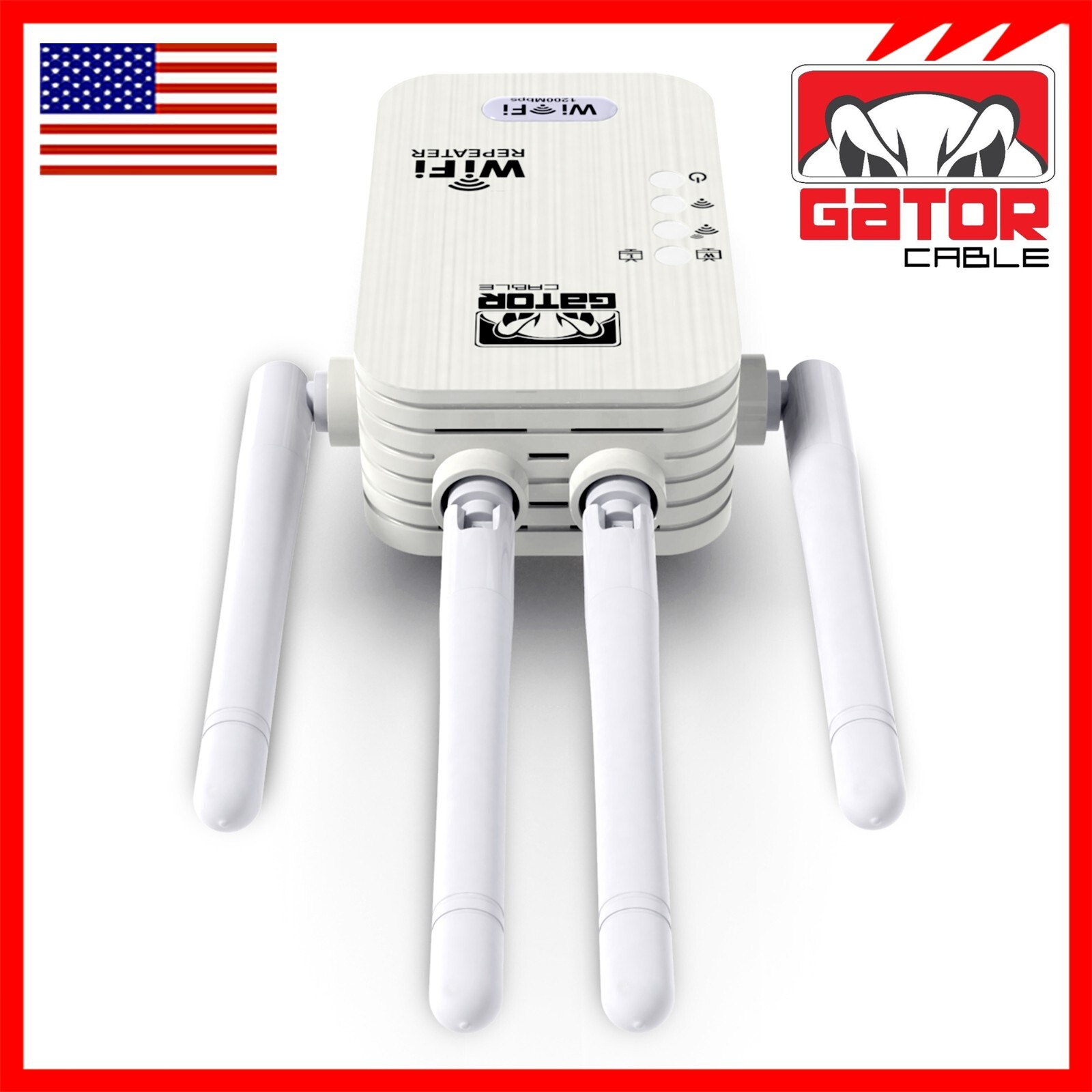 WiFi Range Extender Repeater Wireless Amplifier Router Signal Booster 1200Mbps