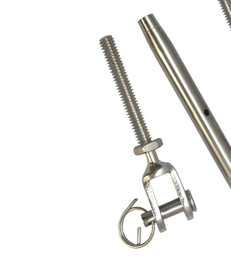 5 PC Marine Stainless Steel 1/4" Closed Body Turnbuckle JAW JAW Rigging