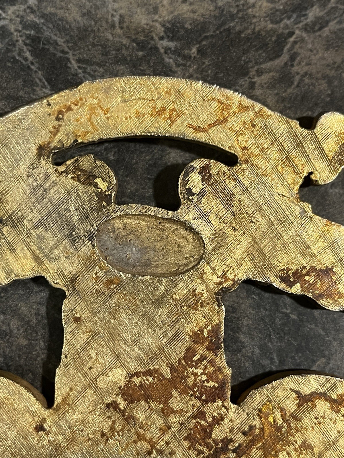 Vintage Damaged Harley Davidson Sissy Bar? Tank Badge Emblem Eat 1903 Eagle Part