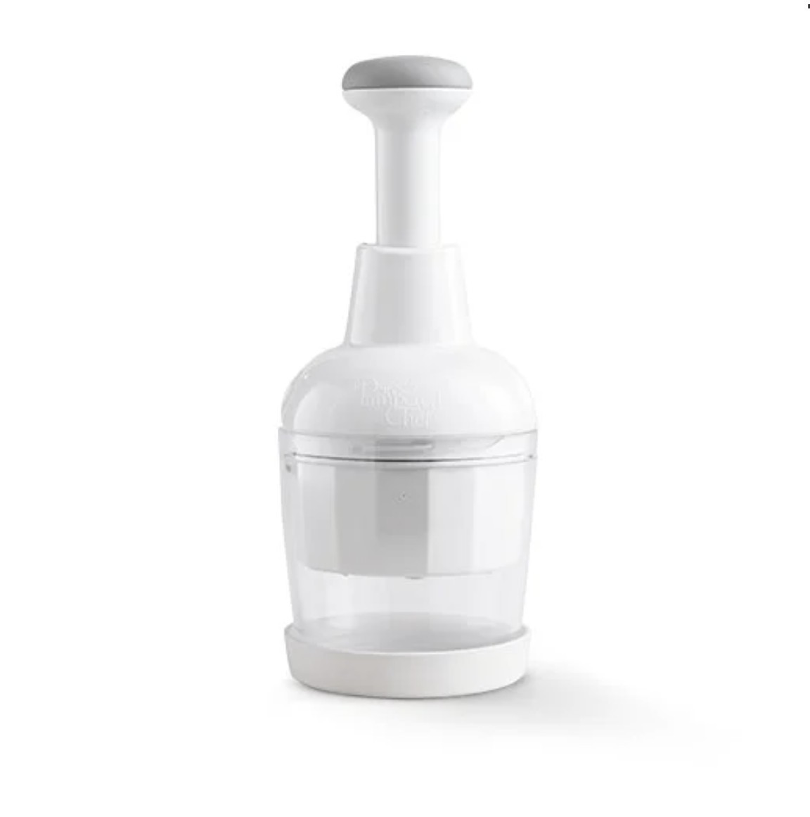 Pampered Chef Push Function Food Chopper - White - #2585 - FAST FREE SHIPPING