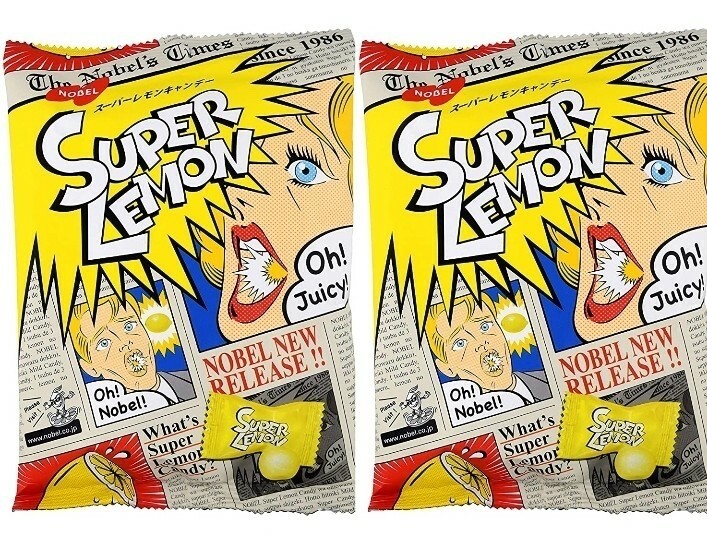 Nobel Japan Super Lemon Sour Hard Candy Pack of 2