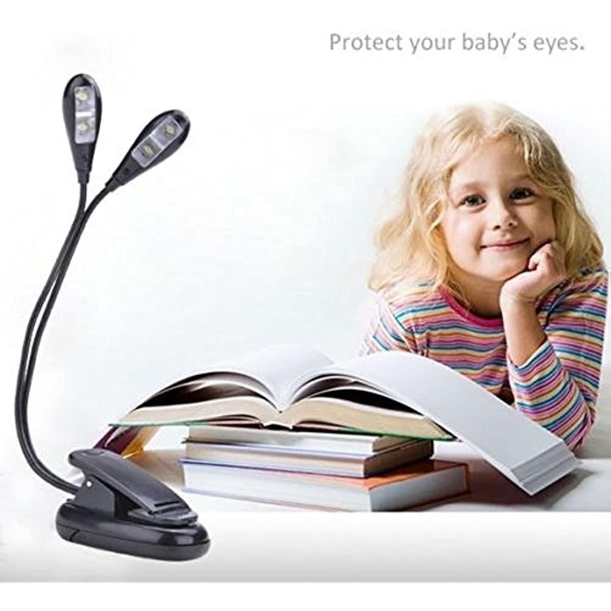 Music Stand Light/Led Book Reading Light/USB and Battery Operated Light/Porta...