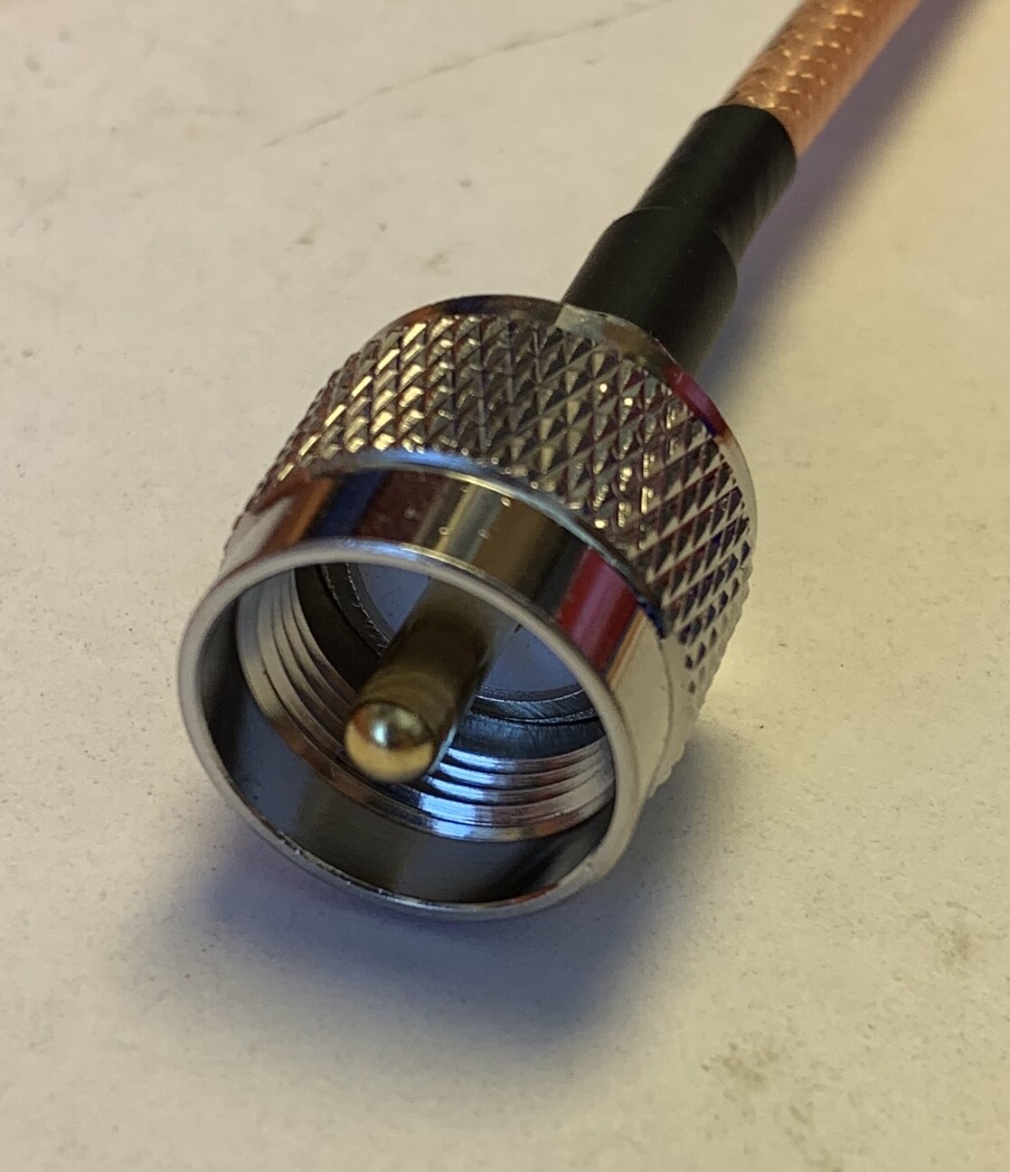 RG400 UHF Male PL259 to BNC Male MILC17 Double Shield Coax PICK LENGTH RF US Lot