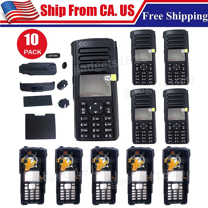 10 Lot XPR 7550e Replacement Repair Housing Case Cover With Speaker for XPR7550e