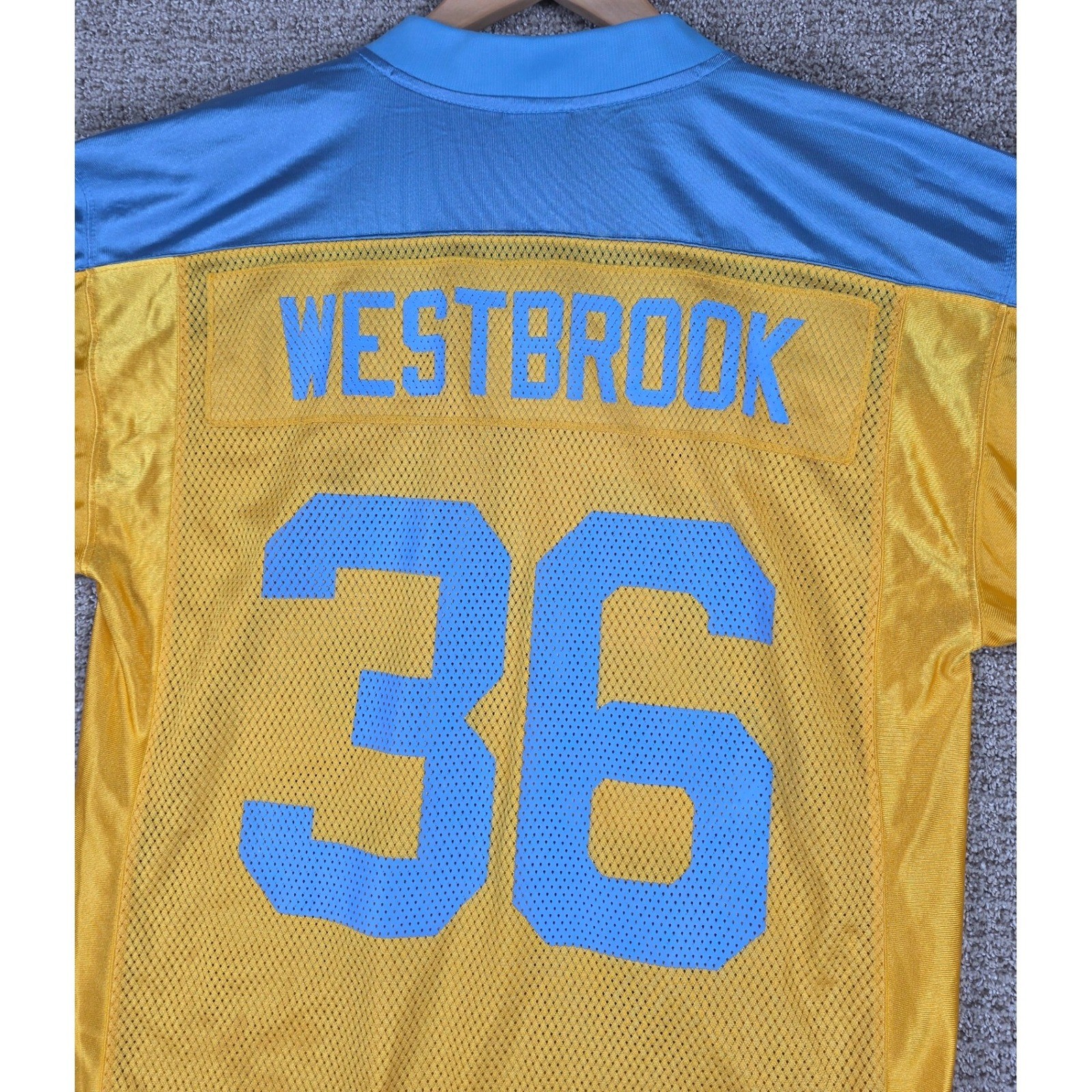 Reebok Brian Westbrook Philadelphia Eagles Jersey Mens Medium Yellow Throwback