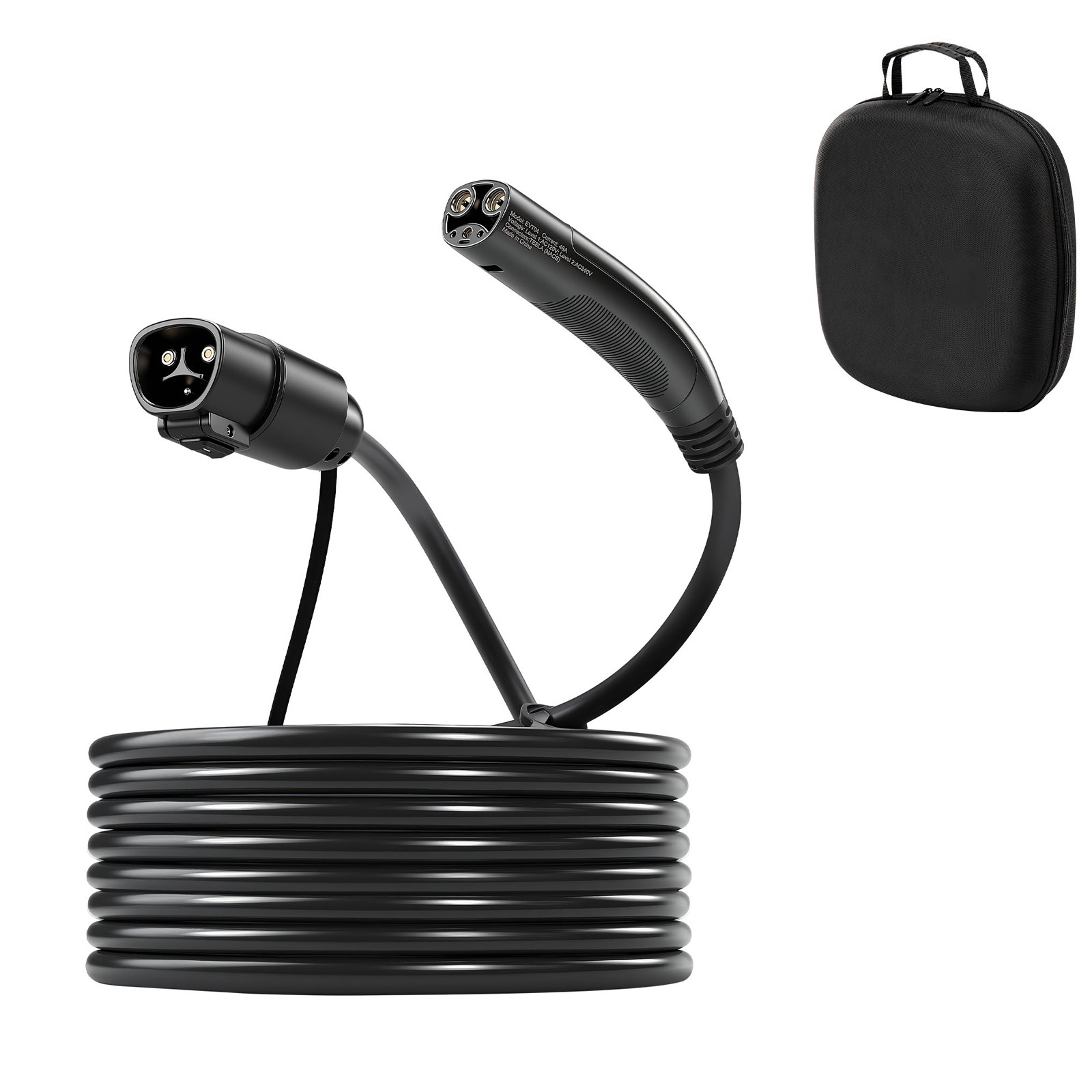 Uimoso EV Charger Extension Cable for Tesla, 48A, 40 ft, 240V, 11.52kW