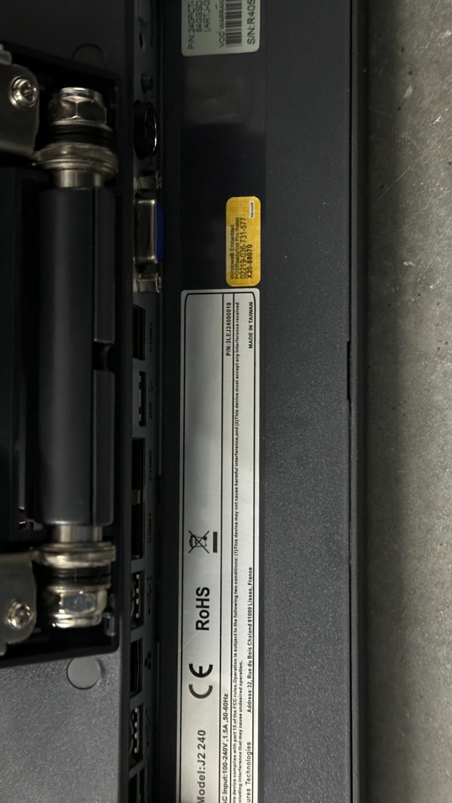 Positouch POS J2 240 Terminals Windows Embedded.