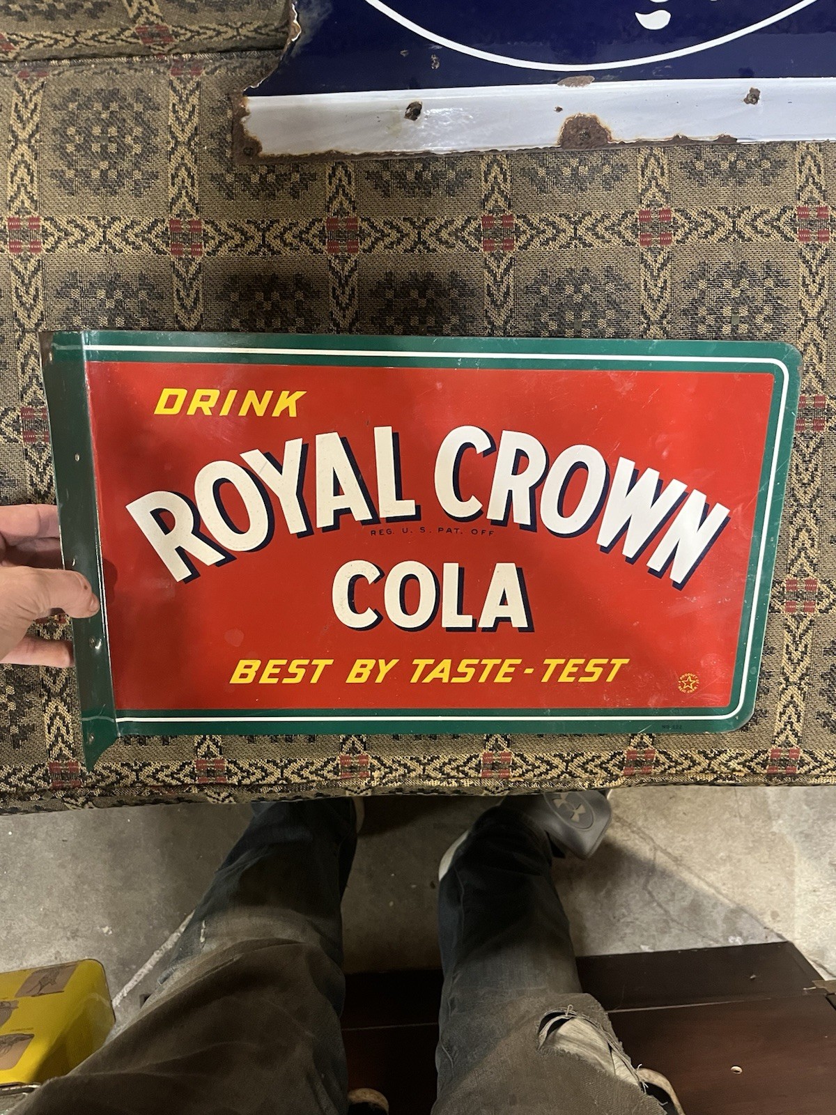Royal Crown Cola flange sign