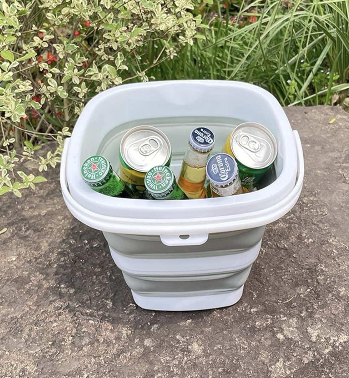 2 Pcs (9L+5L) Collapsible Basin Bucket-Collapsible Tub Portable Sink