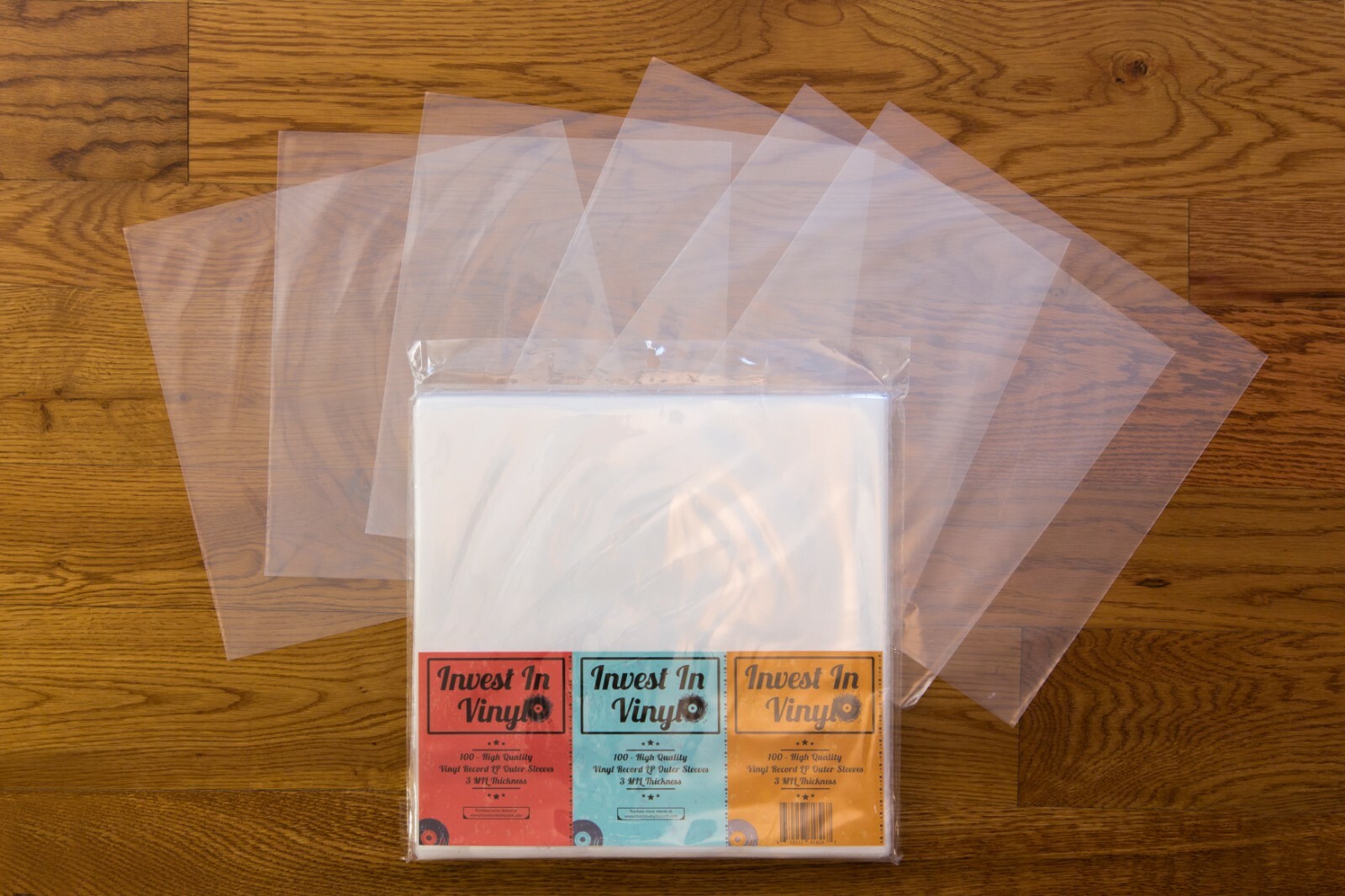 100 Clear Plastic LP Outer Sleeves 3 Mil. HIGH QUALITY Vinyl Record Album Covers
