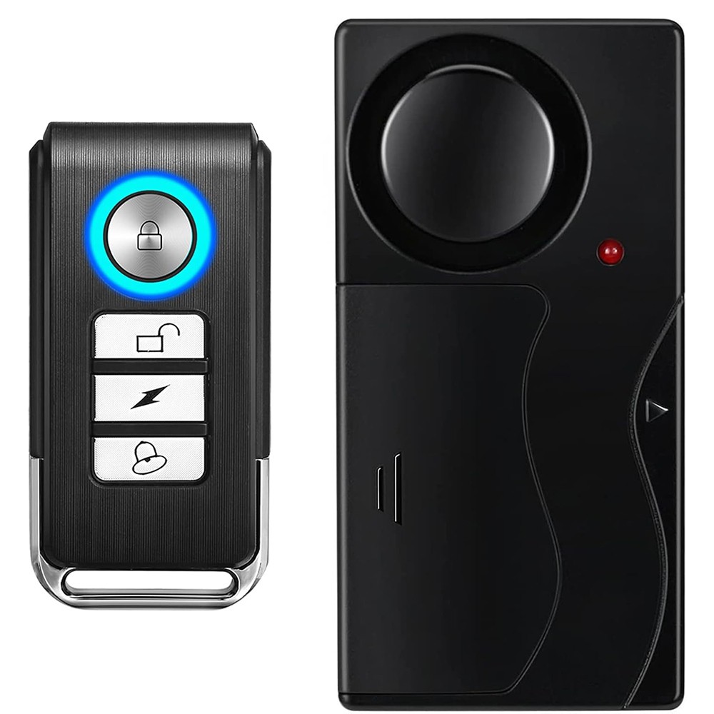 150dB Bike Alarm Wireless Vibration Motion Sensor Waterproof Motorcycle w/Remote