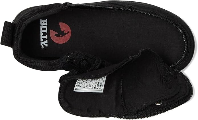 BILLY Footwear Classic Lace High Sneakers - Black to the Floor - Toddler Size