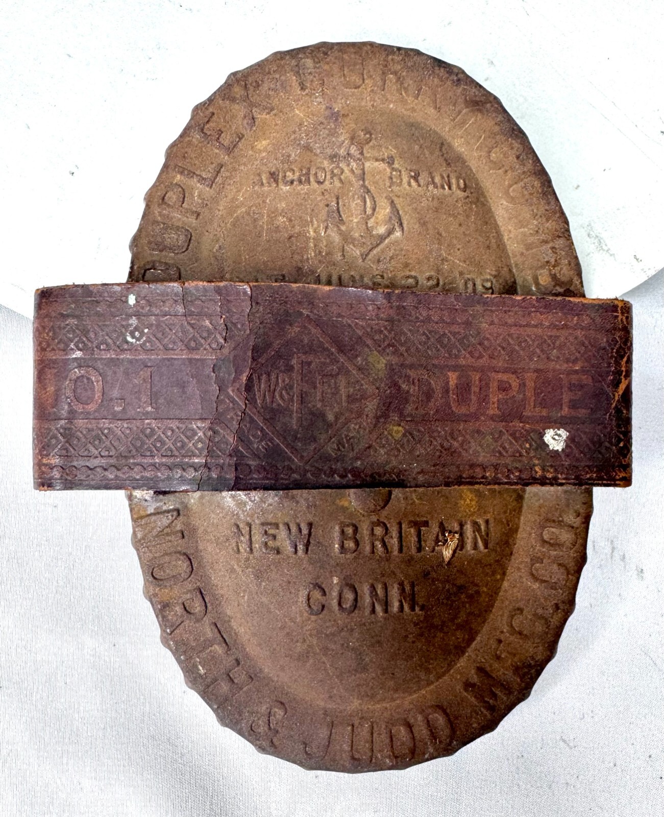 VTG ANCHOR BRAND No 1 Duplex CURRY COMB North and Judd Mfg New Britain Conn USA