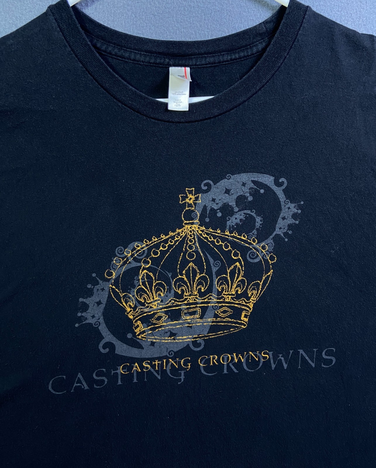 Vintage Contemporary Christian Rock Band Casting Crowns TShirt Anvil Red 2XL 90s