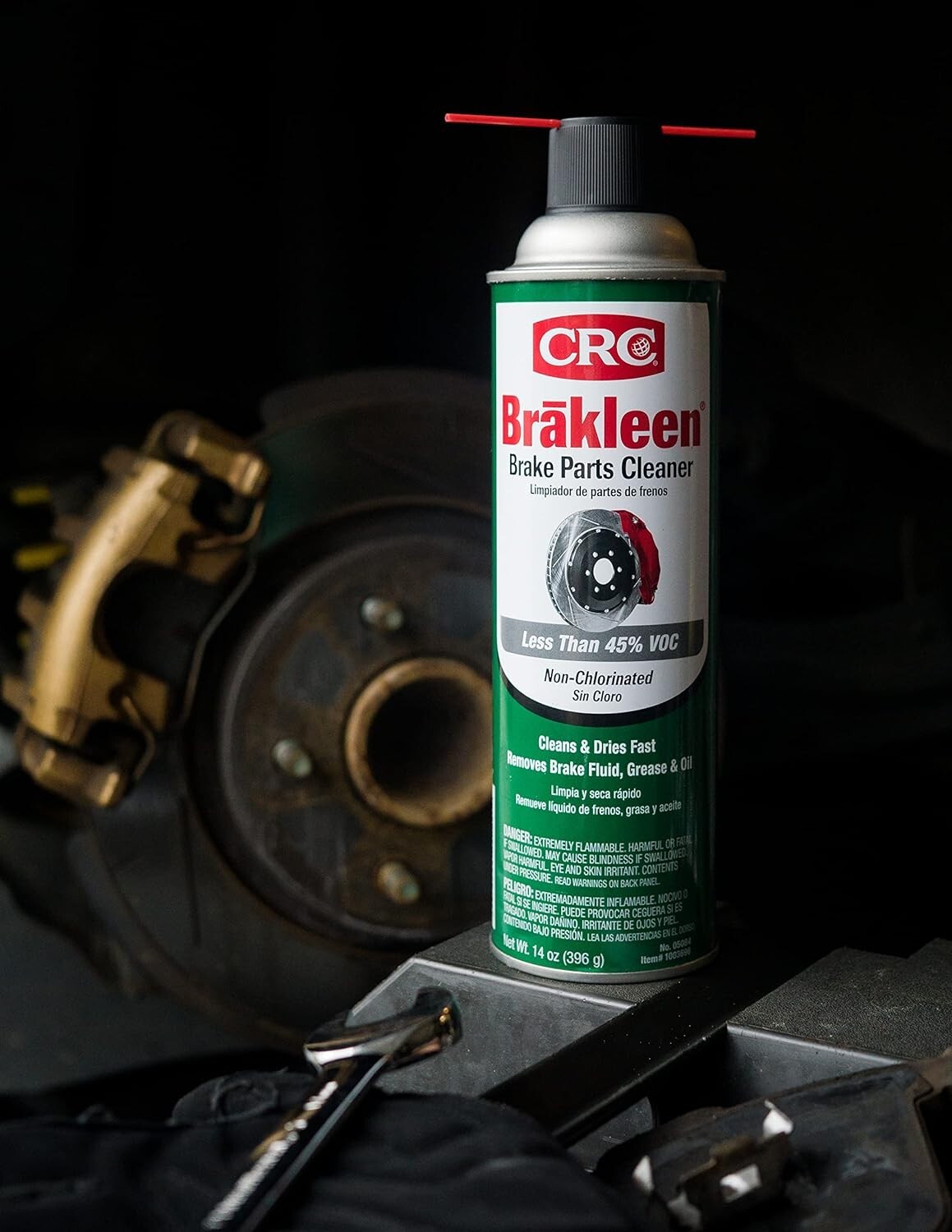 CRC (05084) Brakleen Non-Chlorinated Brake Parts Cleaner - 14 oz - 12 Pack