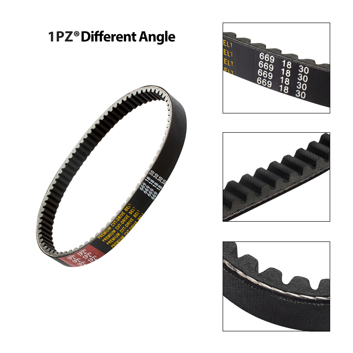 2 DRIVE BELT CVT 669 18 30 MADE W/ KEVLAR GY6 49 50CC ATV GO KART MOPED SCOOTER