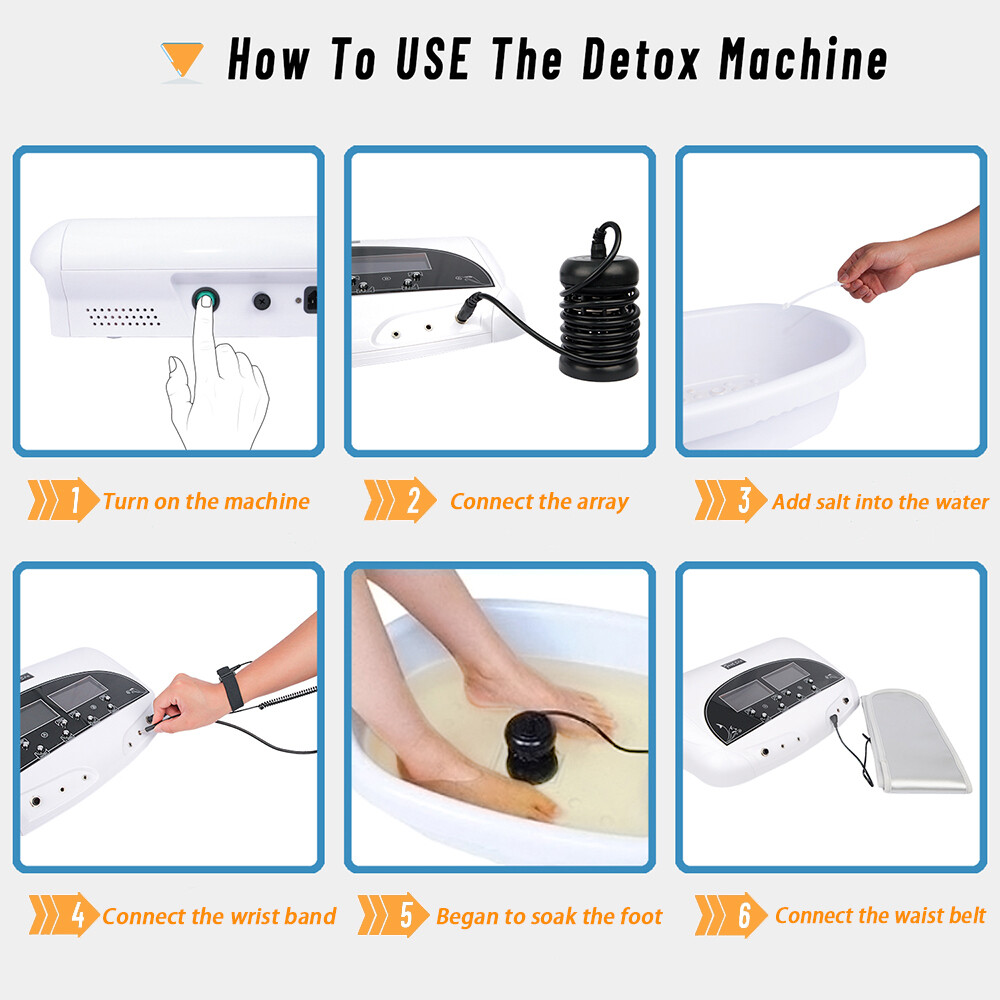 Ionic Foot Spa Bath Detox Machine Ion Metal Detox Cleanse System for Home Beauty