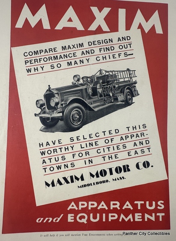 1930s 1940s Lot (5) Magazine Fire Engineering Firefighters Trucks Advertising +