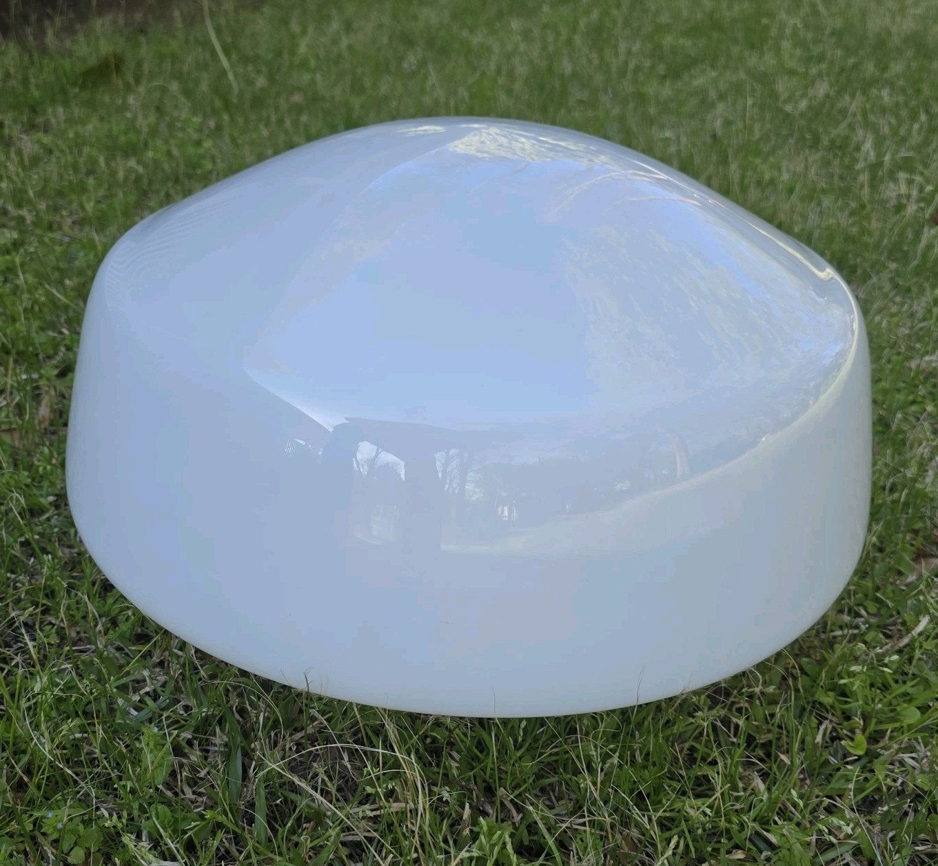 Vintage Schoolhouse Light Milk Glass Globe Large Farmhouse Restoration