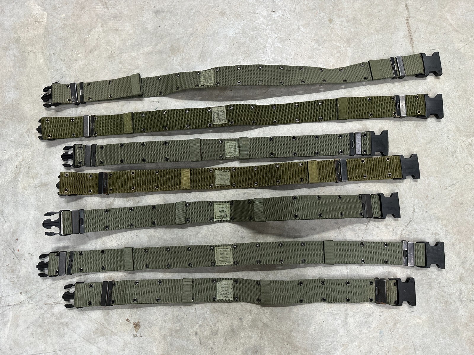 Large - US Military Individual Equipment Belt ALICE LC-2 LC2 Green Army LCI LC1