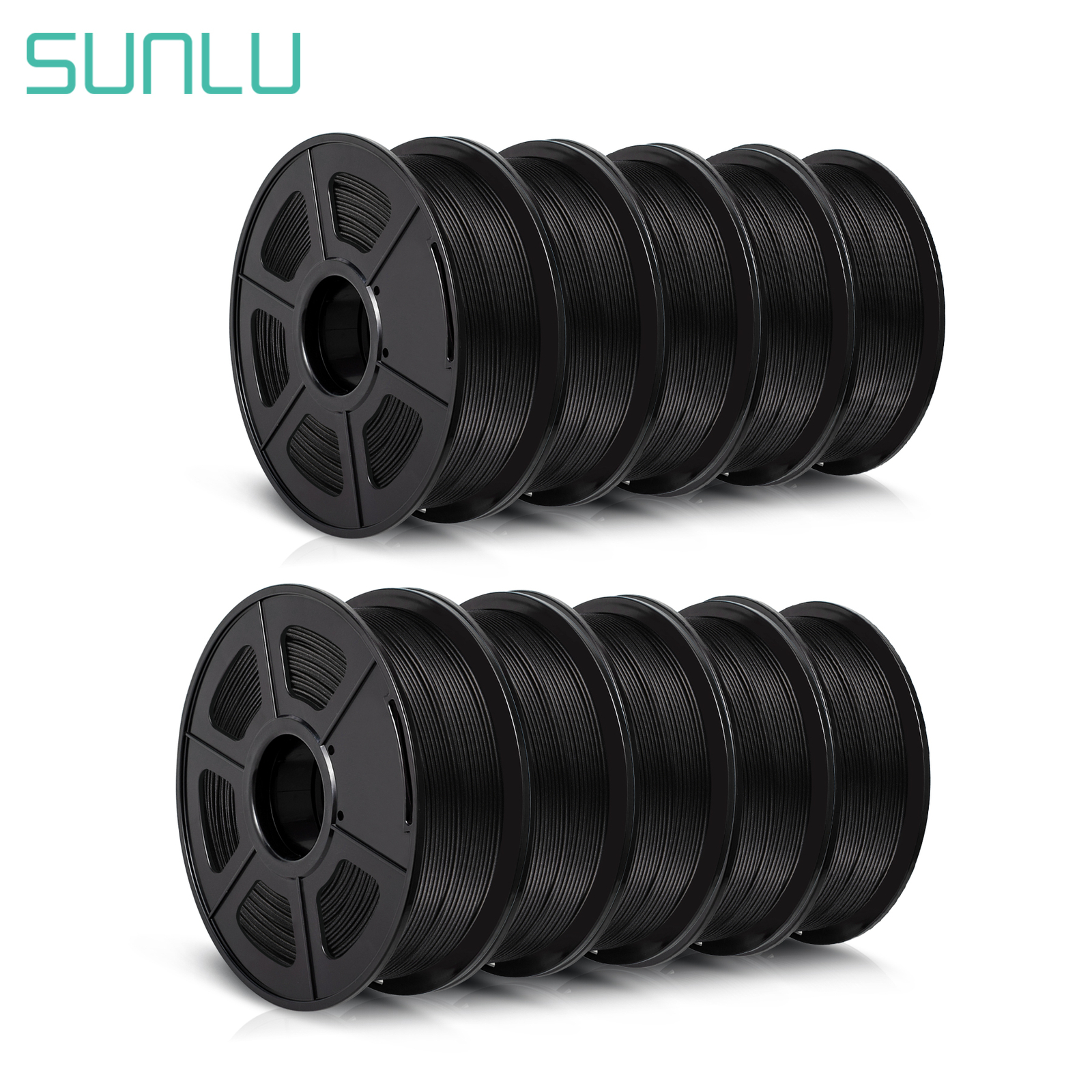 10×1KG SUNLU PLA Matte Meta PLA+ PETG SILK ABS 1KG TPU500G 3D Printer Filament