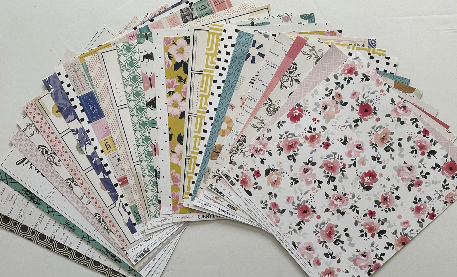 HUGE LOT - 100 sheets [CRATE PAPER] 12 X 12 PAPER (Save 80%)