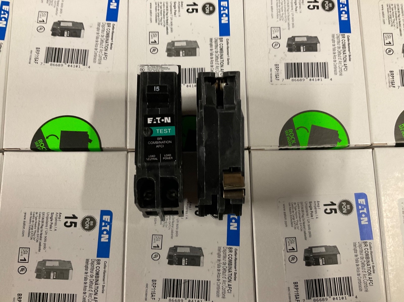 10PCS CUTLER HAMMER EATON BRP115AF 15A AFCI PLUG ON NEUTRAL NEW IN BOX