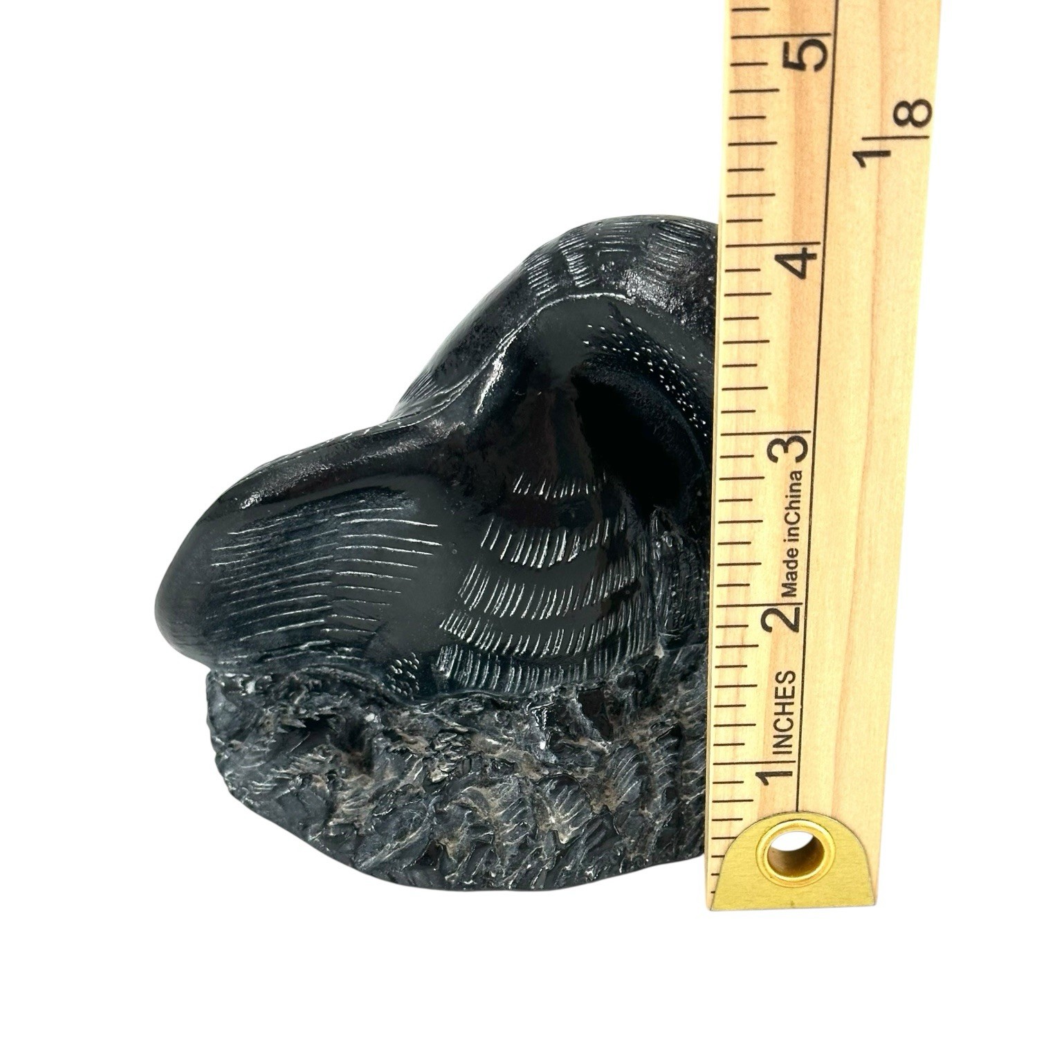 Vintage Canada Aardvark Swan Canadian Goose Duck Hand Carved Soapstone Black