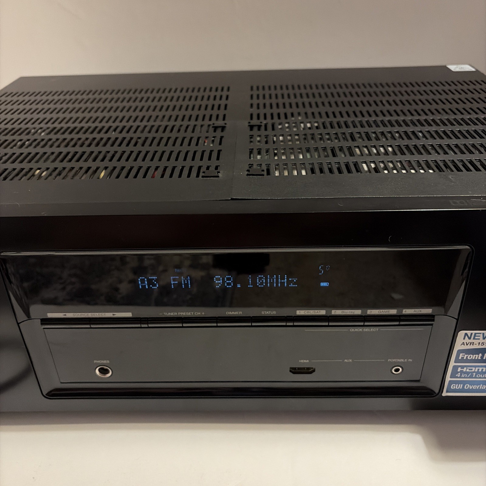 Denon AVR-1513 5.1 Ch HDMI Network Home Theater Receiver Stereo + Remote Bundle