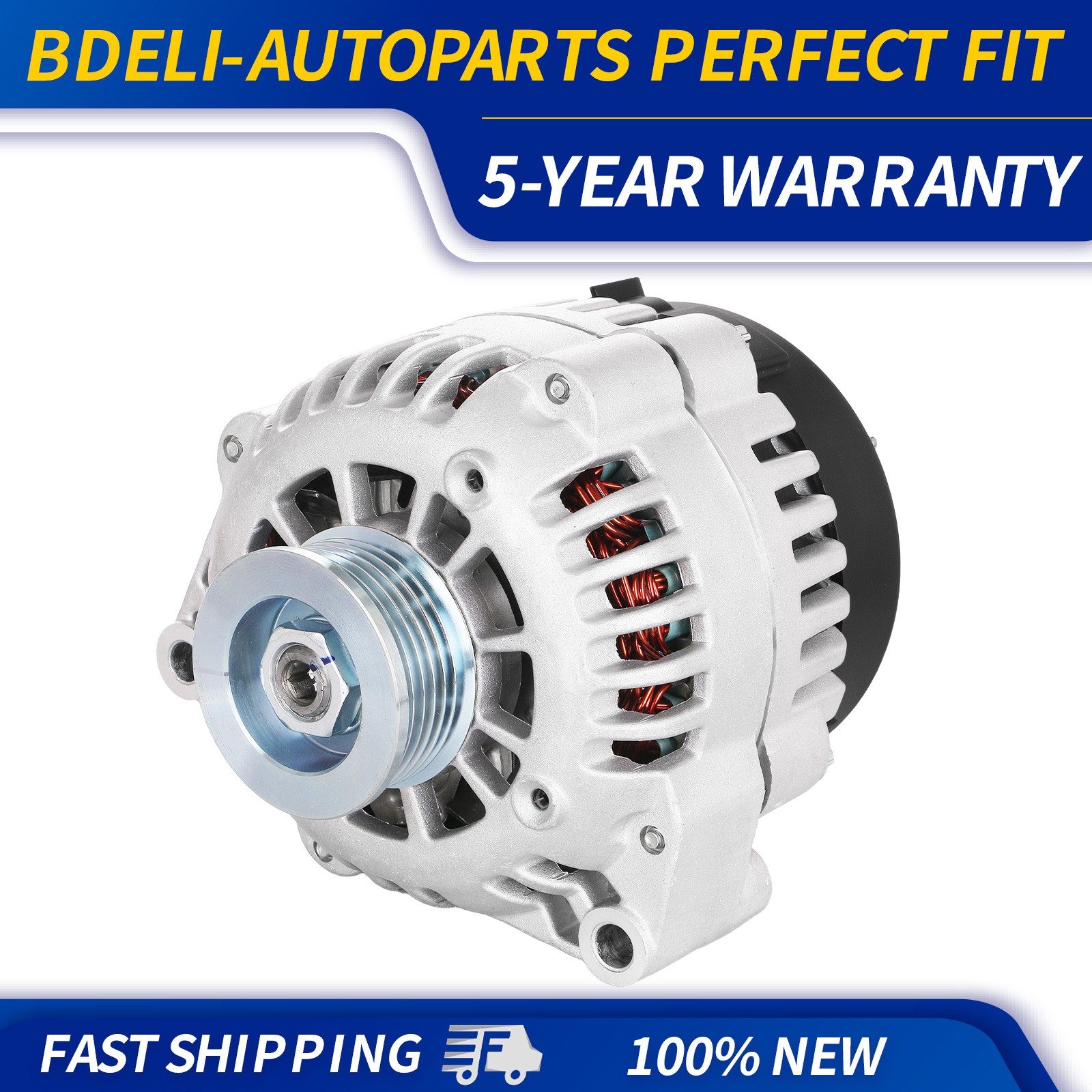 Alternator for 99-04 Chevy Silverado 1500 2500 GMC Sierra 1500 02-04 Escalade