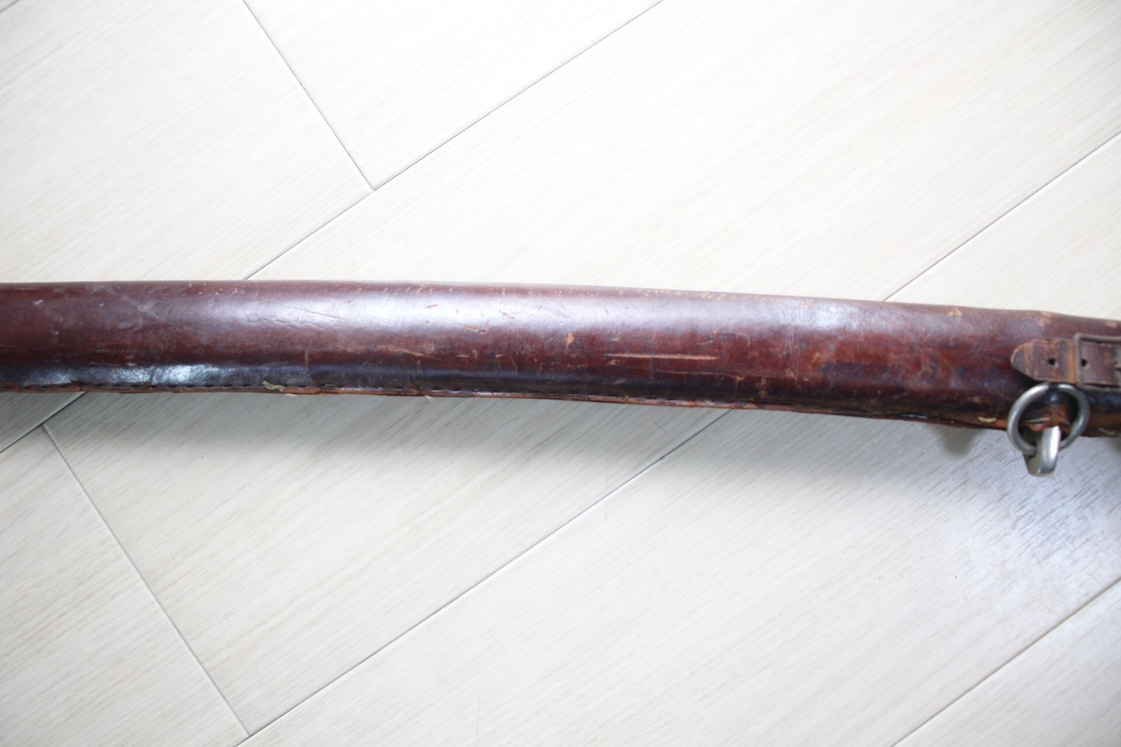 WWII Japanese Army Type 98 Gunto Mounts Koshirae w/ Wooden Blade I38